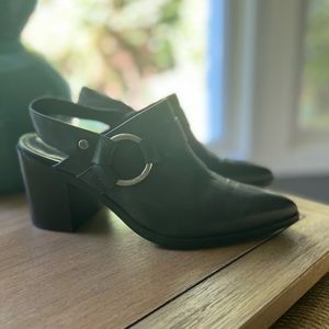 Frye Flynn Harness Mules